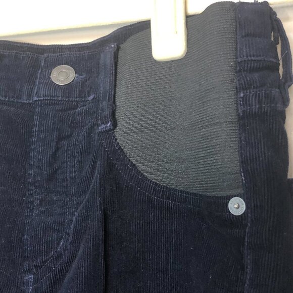 CITIZENS OF HUMANITY Harlow Ankle Mid Rise Slim Maternity Navy Corduroy 25 - Picture 5 of 16
